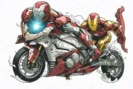 ironman triathlon tattoo design idea