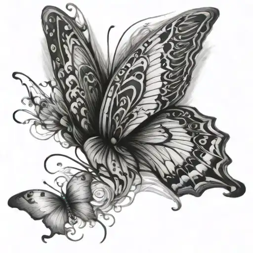 butterfly effect tattoo design idea