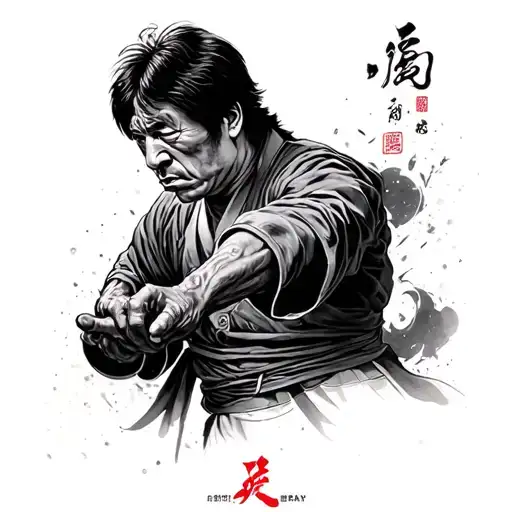 Jackie Chan drunken master tattoo design idea