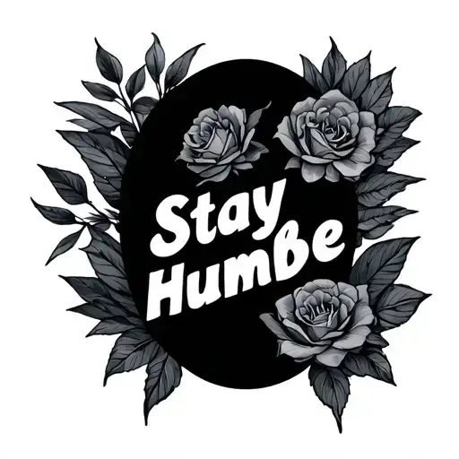Stay Humble tattoo design idea