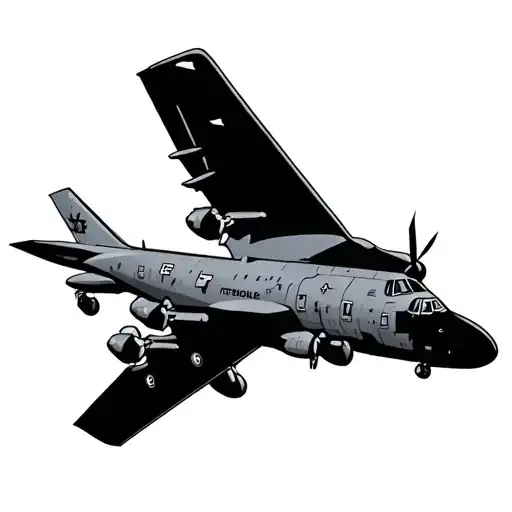 tactical sqn c130 tattoo design idea