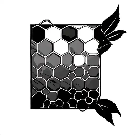 Honeycomb tattoo design idea