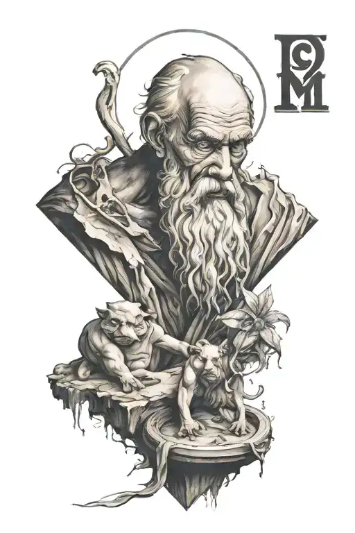 saint jerome tattoo design idea