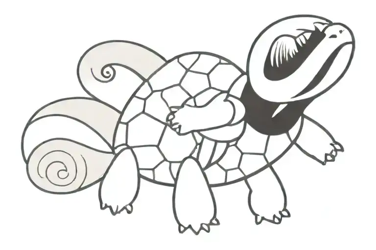 squirtle tattoo design idea