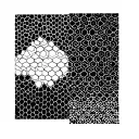 geometric optical illusion textures like honeycombs tattoo design idea