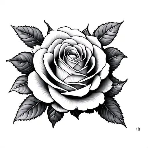 Rose Mandala tattoo design idea