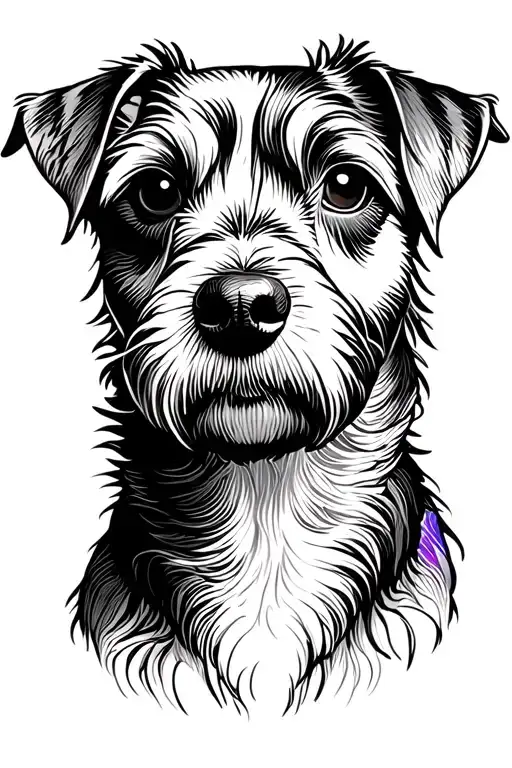dog breed tattoo design idea