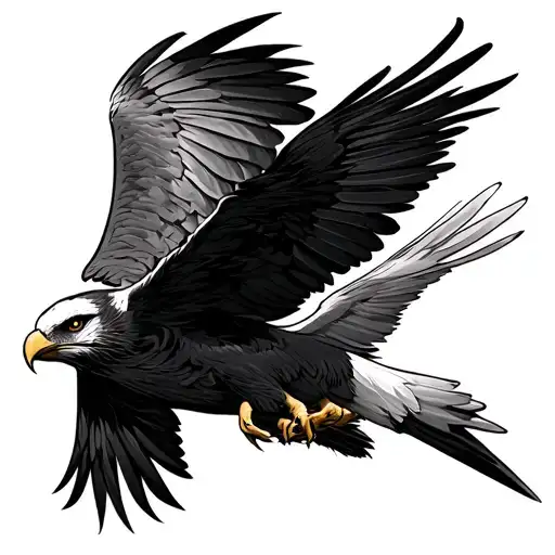 Red kite tattoo design idea