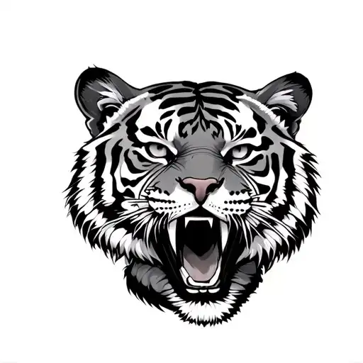 Malaysian Tiger wearing bjj gi tattoo design idea