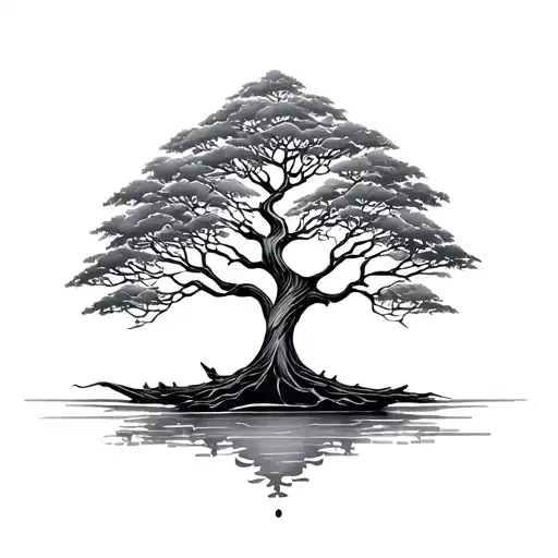 Bodhi Tree tattoo design idea