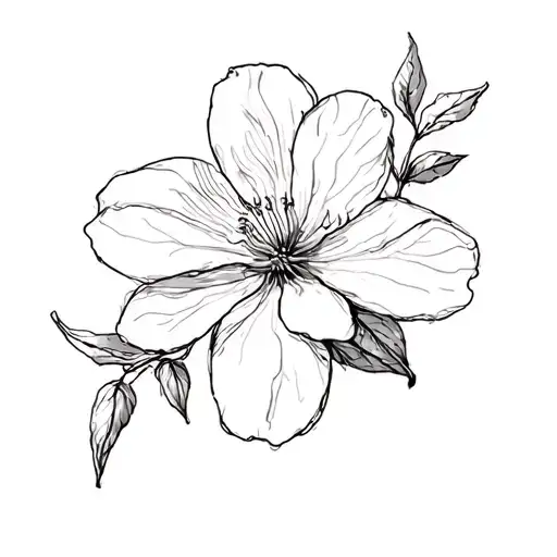 dogwood blossom tattoo design idea