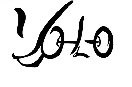 "Yolo" tattoo design idea