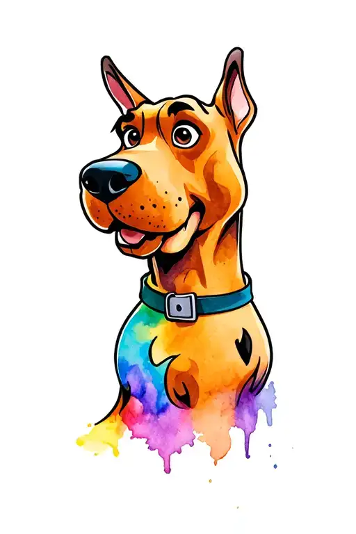 scooby doo tattoo design idea