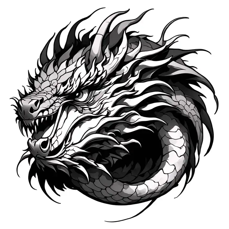 jonald,1988,dragon, gemini tattoo art tattoo design idea