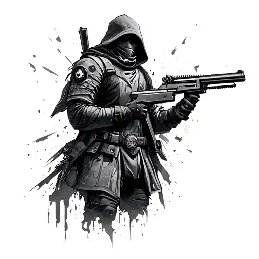 Destiny 2 hunter tattoo design idea