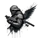 Destiny 2 hunter tattoo design idea