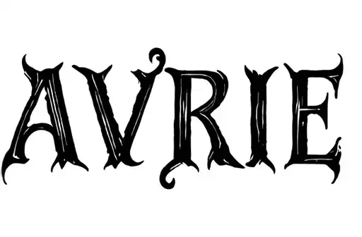 "AVRIE" tattoo design idea