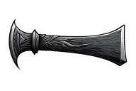 Tomahawk axe tattoo design idea