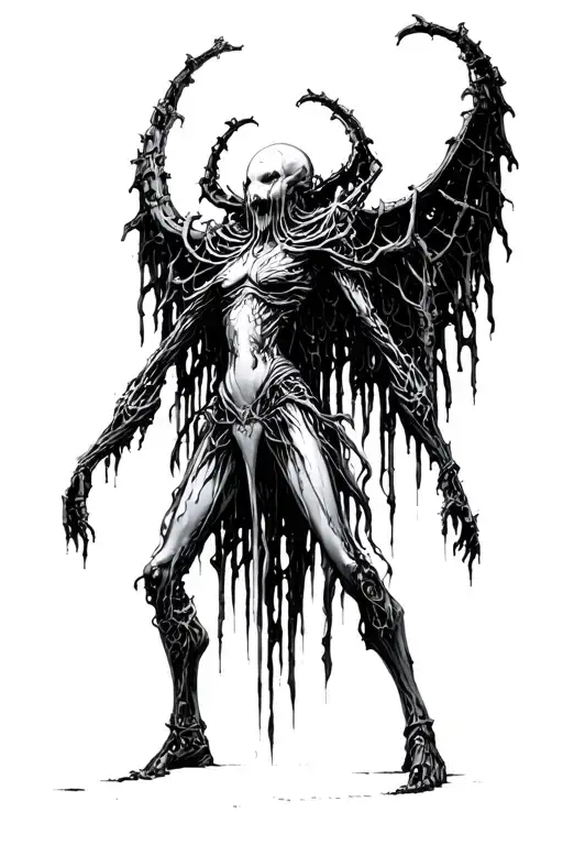 hr giger bio mechanical hell cathedral to include the witches dance. tattoo design idea