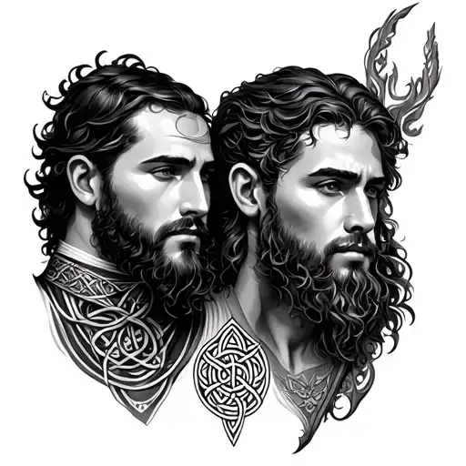 Celtic Father Son tattoo design idea
