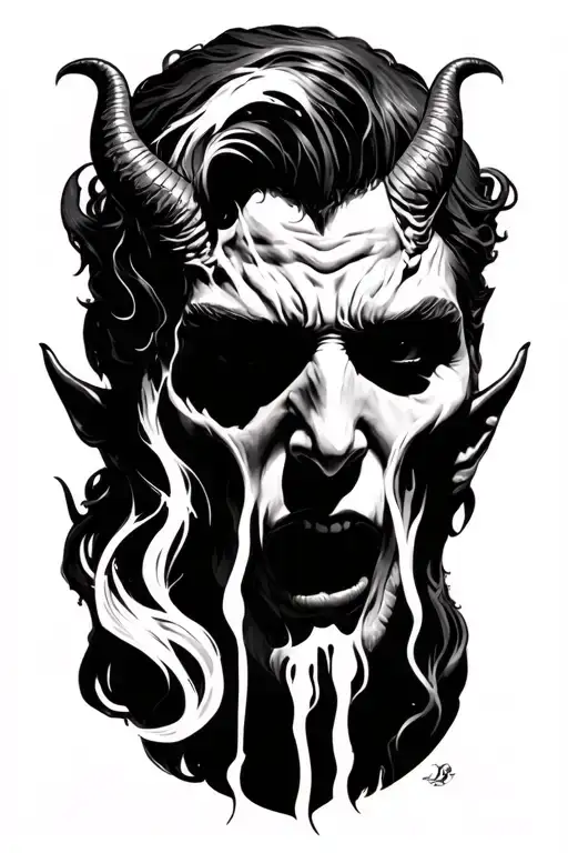 Lucifer's last tear tattoo design idea