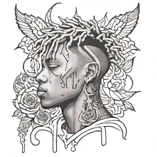xxxtentacion x JuiceWRLD tattoo design idea