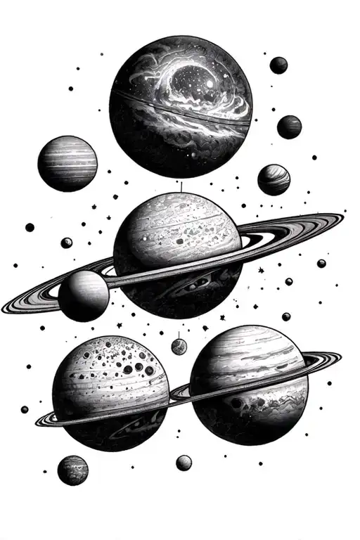 solar system destiny 2 tattoo design idea