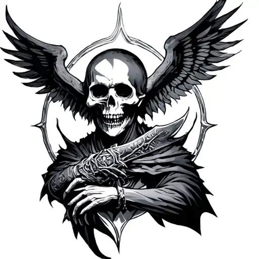 Necromancer tattoo design idea