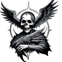 Necromancer tattoo design idea