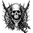 Necromancer tattoo design idea