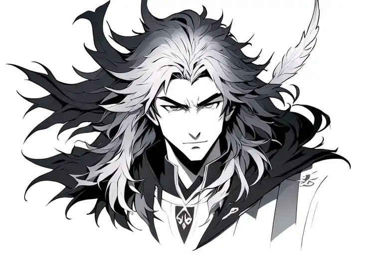 Maki, Merlin, Great Anime Character tattoo design idea