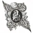 Incorporate a scripture verse into a bold and edgy design to represent your Christian faith and badass attitude tattoo design idea