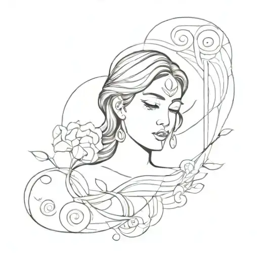 Annie Libra tattoo design idea