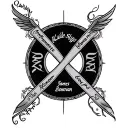 Infinity sign with the names Kailee Skye, Emmett Thor, James RYder, and Kolby Donovan incorporated  tattoo design idea