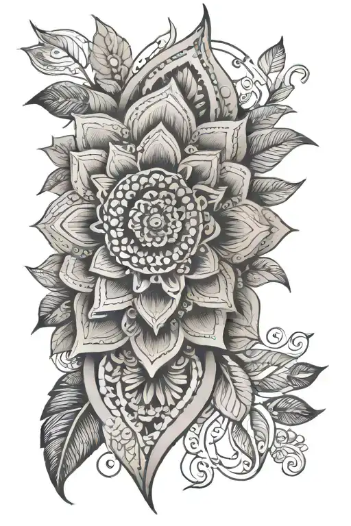 mandala forearm sleeve tattoo tattoo design idea