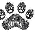 paw print with pet name tattoo design idea