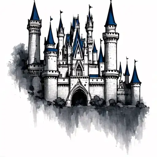 Disney Castle tattoo design idea