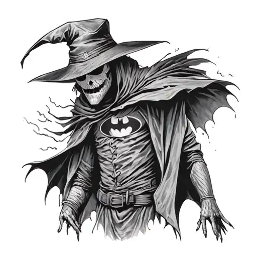 scarecrow from batman tattoo design idea