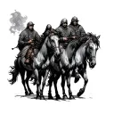 four horseman tattoo design idea