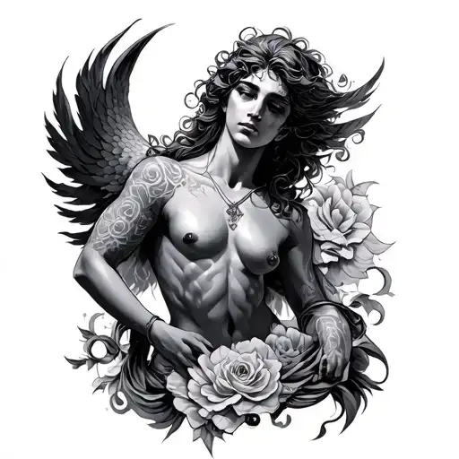 Eros tattoo design idea