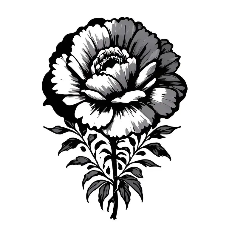 Filler Floral tattoo design idea