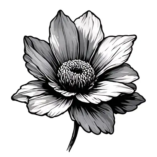 baby breathe flower growing tattoo design idea
