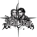 ambigram of Juan and Friend tattoo design idea