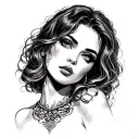 Prostitute tattoo design idea