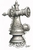 white chess king chess pieces tattoo design idea