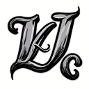cursive writing with L J E  tattoo design idea
