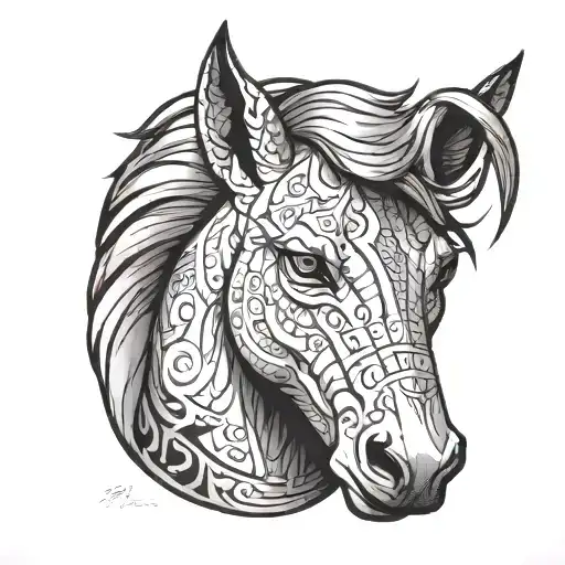 Bojack tattoo design idea