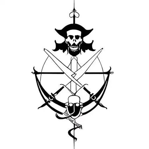 pirates of the caribbean tattoo design idea
