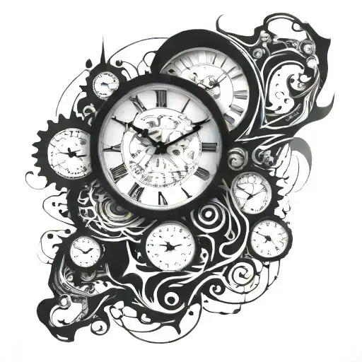 Dali-Inspired: Abstract, dreamlike elements like melting clocks or fragmented faces. tattoo design idea