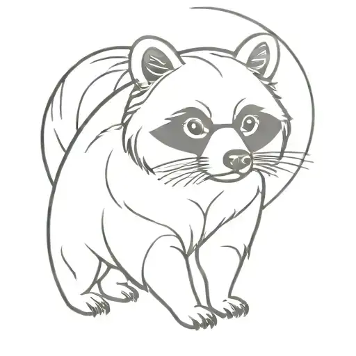 Tanuki tattoo design idea